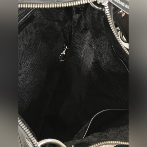 Michael Kors Jet Set Purse Convertible Shoulder Crossbody Hobo Bag Black Logo - Picture 10 of 16